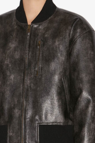 Crisley Bomberjacke aus Kunstleder