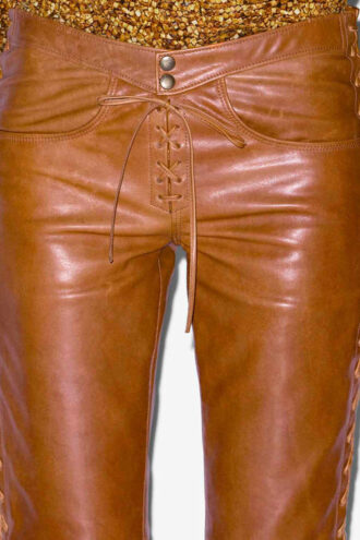 Cyerra Lederhose mit Schnürung
