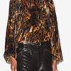 Dabia Top aus bedrucktem Samt Dabia Top aus bedrucktem Samt