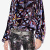 Dabia Top aus bedrucktem Samt Dabia Top aus bedrucktem Samt