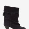 Dalby Drapierte Wildleder-Stiefel aus Kalbsleder Dalby Drapierte Wildleder-Stiefel aus Kalbsleder