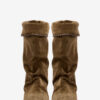 Dalby Drapierte Wildleder-Stiefel aus Kalbsleder Dalby Drapierte Wildleder-Stiefel aus Kalbsleder
