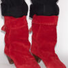 Dalby Drapierte Wildleder-Stiefel aus Kalbsleder Dalby Drapierte Wildleder-Stiefel aus Kalbsleder
