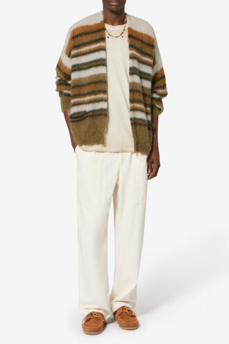 Danah Gestreifter Mohair-Cardigan