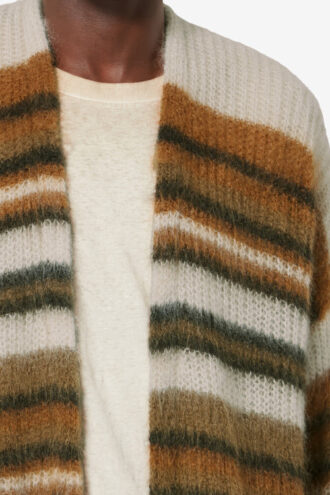 Danah Gestreifter Mohair-Cardigan