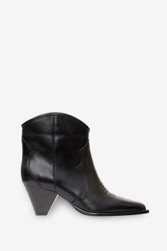 Darizo Leder-Cowboystiefel mit hohem Absatz Darizo Leder-Cowboystiefel mit hohem Absatz