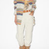Dayvi Gestreifter Overshirt-Mantel aus Wolle Dayvi Gestreifter Overshirt-Mantel aus Wolle