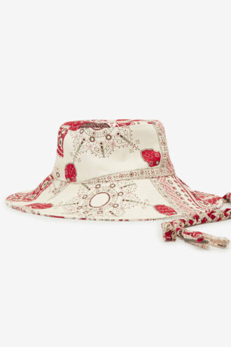 Delya Baumwollhut mit Bandana-Print