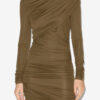 Denise Kurzes drapiertes Jerseykleid