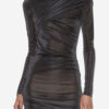 Denise Kurzes drapiertes Lurex-Kleid
