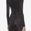 Denise Kurzes drapiertes Lurex-Kleid