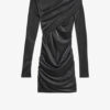 Denise Kurzes drapiertes Lurex-Kleid