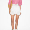 Destiny Smokbluse aus einfarbigem Baumwollvoile Destiny Smokbluse aus einfarbigem Baumwollvoile
