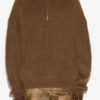 Dinan Strickpullover mit Reißverschlusskragen