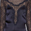 Dolores Langes Kleid aus Satin und Spitze Dolores Langes Kleid aus Satin und Spitze