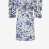 Doris Kurzes Kleid aus bedruckter Stretch-Seide