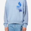 Drany Zweifarbiger Mohairpullover mit Logo