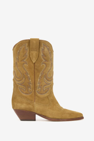 Duerto Cowboystiefel aus besticktem Kalbswildleder