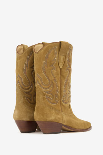 Duerto Cowboystiefel aus besticktem Kalbswildleder