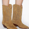 Duerto Cowboystiefel aus besticktem Kalbswildleder Duerto Cowboystiefel aus besticktem Kalbswildleder