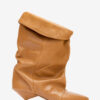 Edrik Lederstiefel mit Drapierung