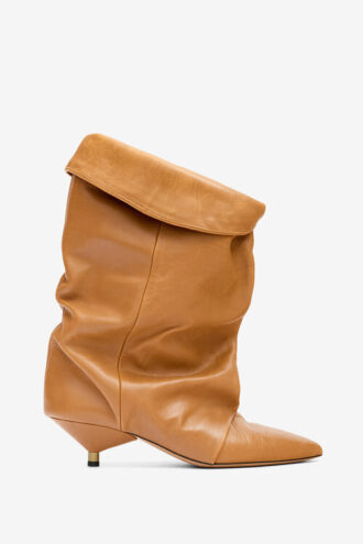 Edrik Lederstiefel mit Drapierung