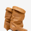 Edrik Lederstiefel mit Drapierung