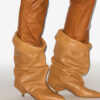 Edrik Lederstiefel mit Drapierung