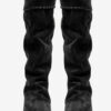 Elita Drapierte Wildleder-Stiefel aus Kalbsleder Elita Drapierte Wildleder-Stiefel aus Kalbsleder