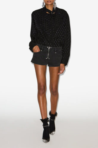 Emany Seidenbluse mit Polka-Dot-Print