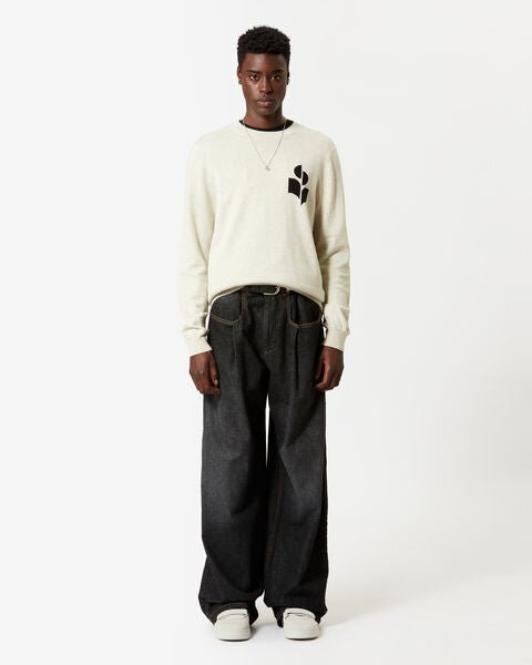 Evans Logo-Pullover aus Wollmischung Evans Logo-Pullover aus Wollmischung
