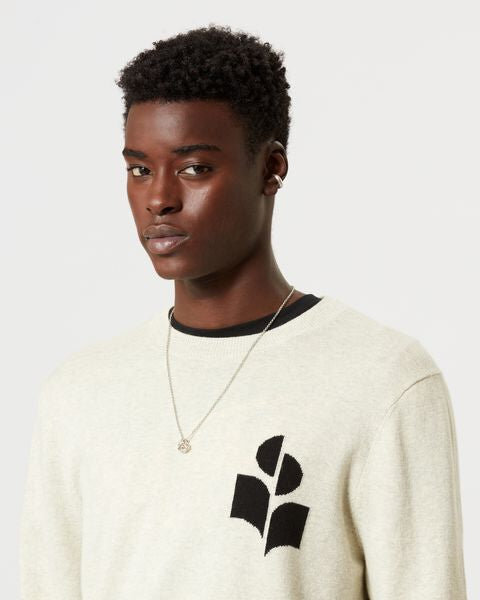 Evans Logo-Pullover aus Wollmischung Evans Logo-Pullover aus Wollmischung