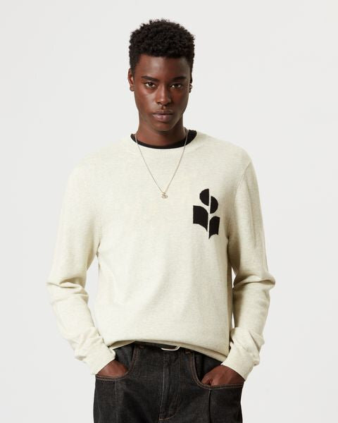 Evans Logo-Pullover aus Wollmischung Evans Logo-Pullover aus Wollmischung