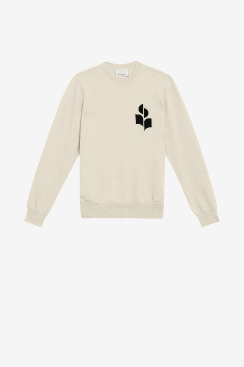 Evans Logo-Pullover aus Wollmischung Evans Logo-Pullover aus Wollmischung