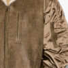 Evina Mantel aus Satin und Kunstleder