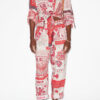 Fedora-Hose aus Baumwollvoile mit Bandana-Print Fedora-Hose aus Baumwollvoile mit Bandana-Print