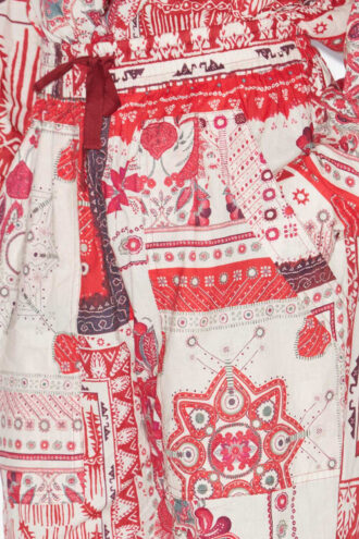 Fedora-Hose aus Baumwollvoile mit Bandana-Print