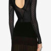 Feryelle Spitzen-Patchwork-Strickpullover