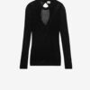 Feryelle Spitzen-Patchwork-Strickpullover