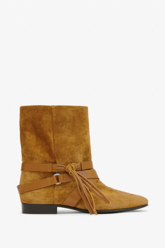 Flache Wildlederstiefel Rejen Flache Wildlederstiefel Rejen