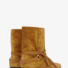 Flache Wildlederstiefel Rejen Flache Wildlederstiefel Rejen
