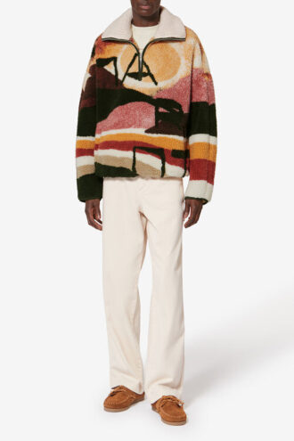 Fleecejacke mit Marley Desert Print