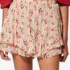 Fließende bedruckte Musselin-Shorts