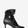 Forla Lederstiefeletten mit Nieten