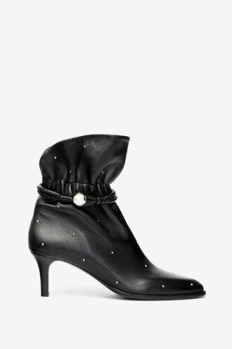 Forla Lederstiefeletten mit Nieten