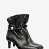 Forla Lederstiefeletten mit Nieten