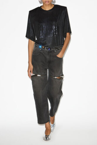 Freya Kurzes Jersey-T-Shirt mit Logos