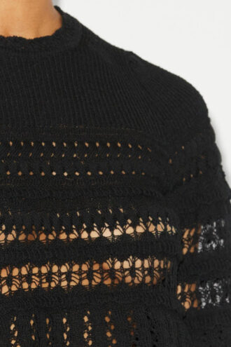 Frizy Crochet Knit Cropped Top Frizy Crochet Knit Cropped Top