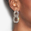 Funky Ring Strass-Ohrringe Funky Ring Strass-Ohrringe