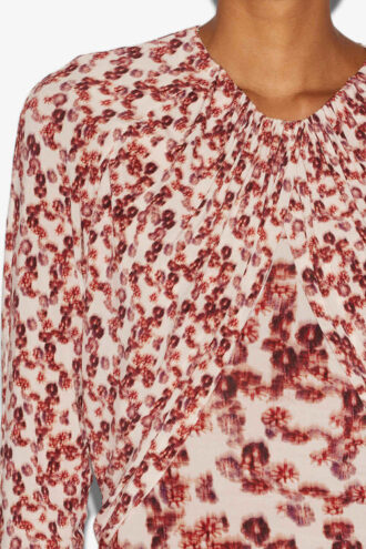 Gaetane Drapiertes Jersey-Oberteil mit Print Gaetane Drapiertes Jersey-Oberteil mit Print